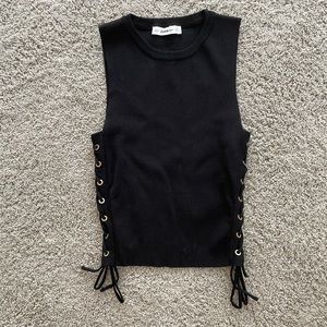 zara black tank top!